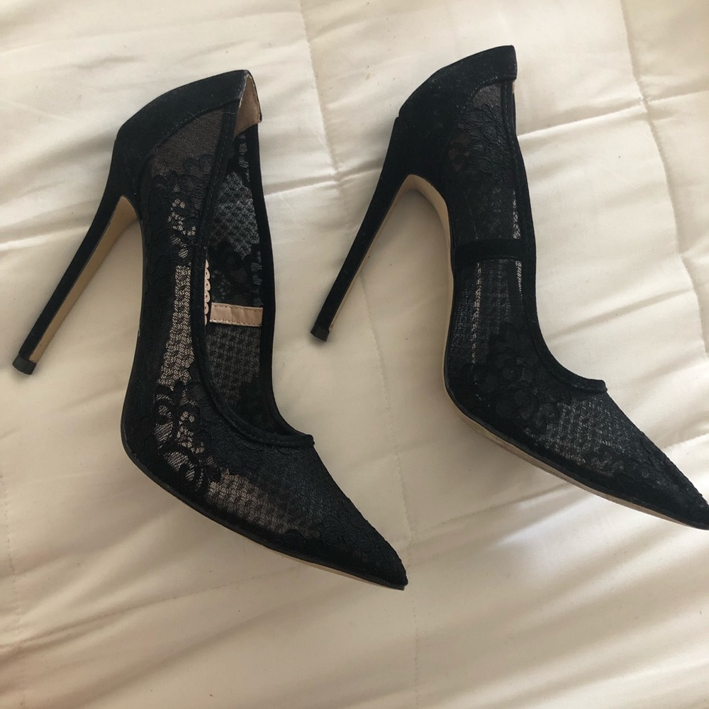 Wide fit Lace stiletto heels